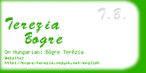 terezia bogre business card