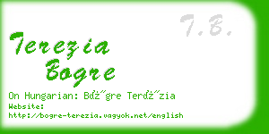 terezia bogre business card